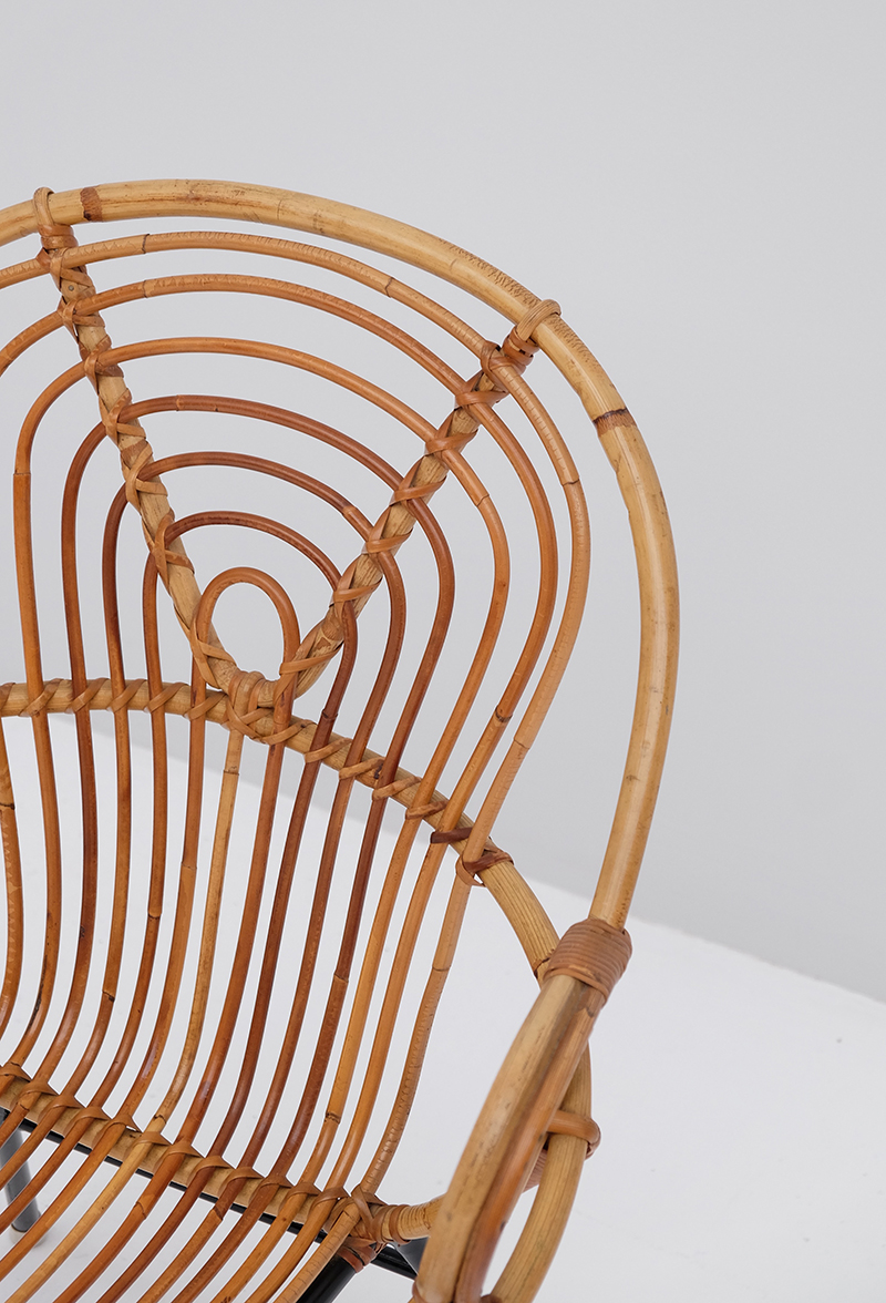 Rattan Side Chairs designed by Dirk van Sliedregt image 7